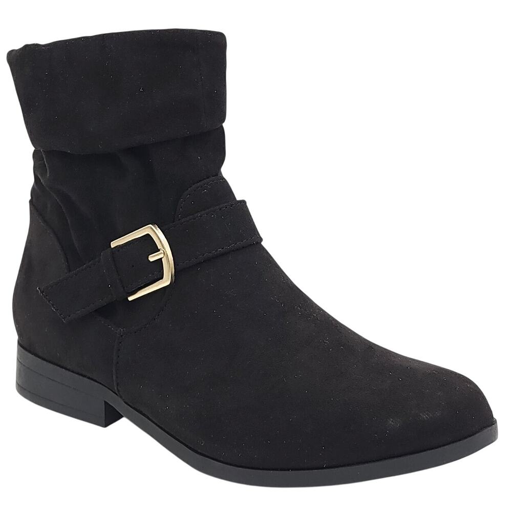 Karen Scott Women Clarett Slouch Ankle Booties Size US 5.5M Black Fabric